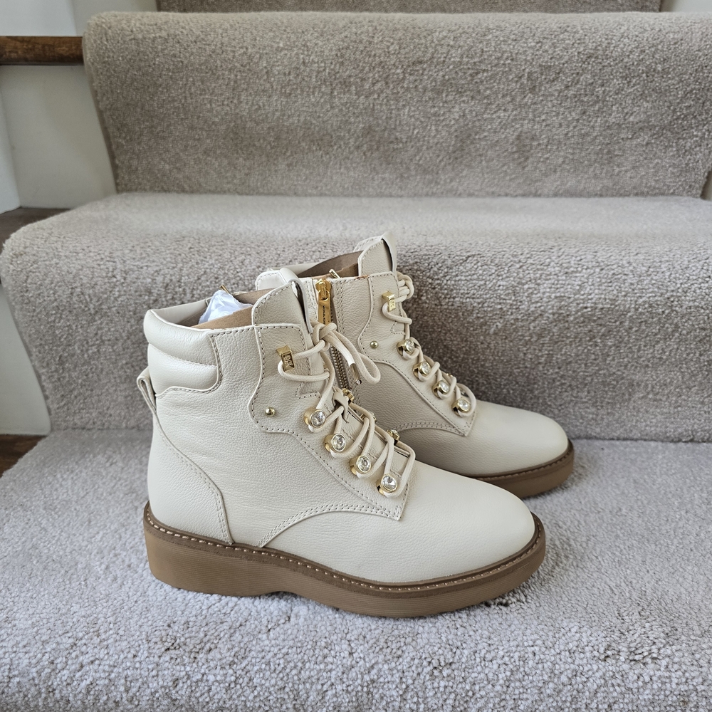 Michael Kors Cream and Tan Ankle Boots - Picture 1 of 7